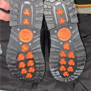 Harley-Davidson Black and Orange Heeled Boots